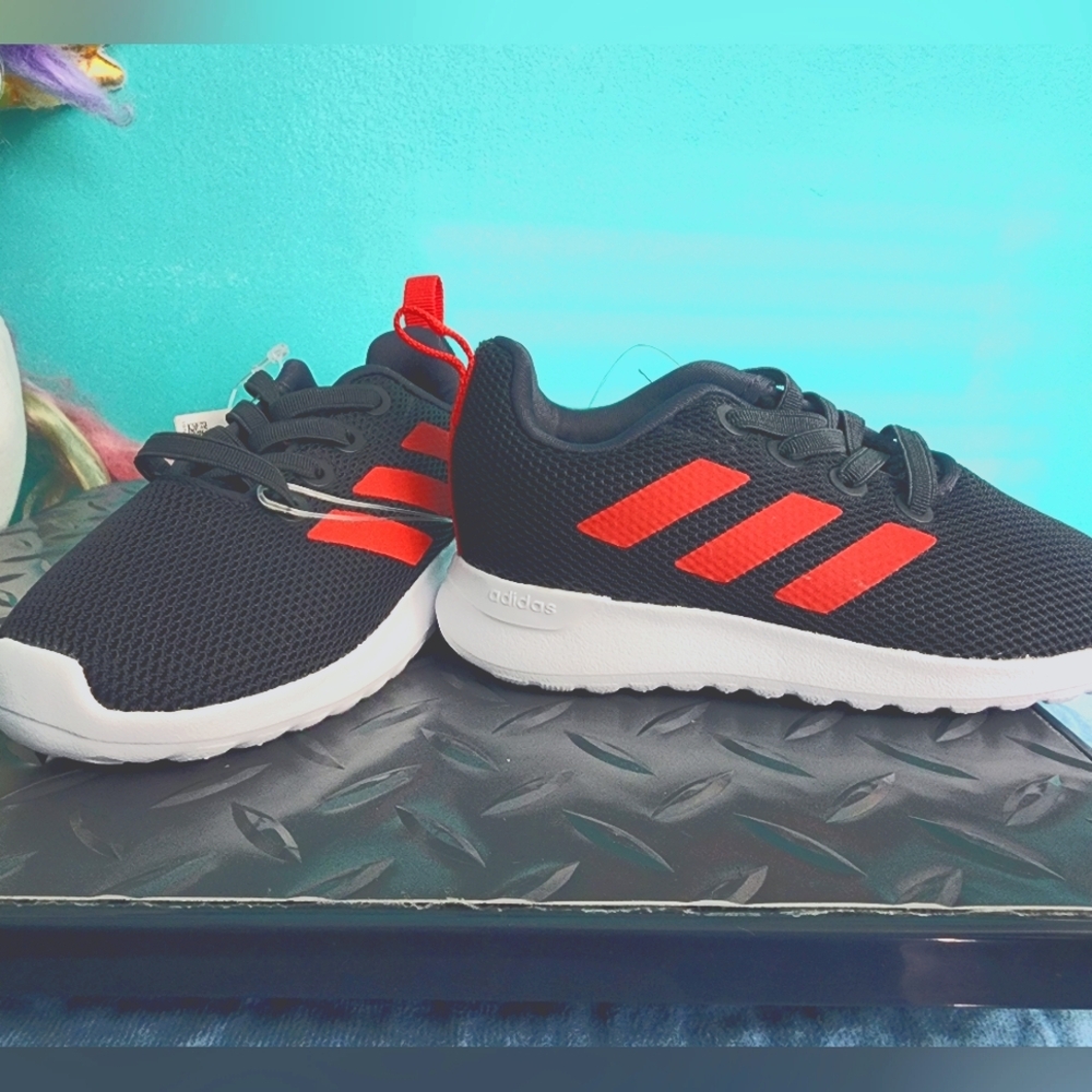 Adidas Kids Black and Red Sneakers Size 6K NWT